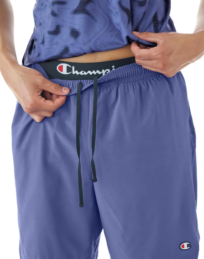 Mvp Shorts With Total Support Pouch Moisture Wicking C Logo 7034 Stone Crush Blue Men Champion Shorts