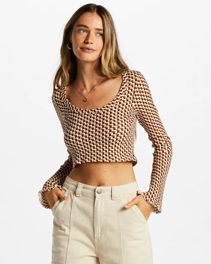 My Favourite Rib Knit Top Multi Women Billabong Tops