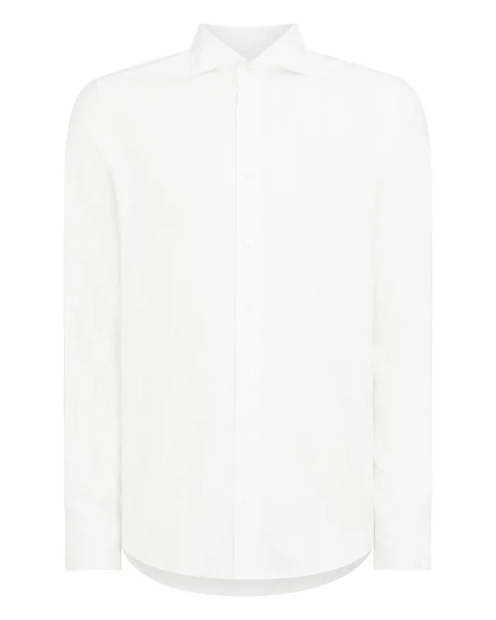 NPeal Shirts Men Cashmere Touch Shirt White