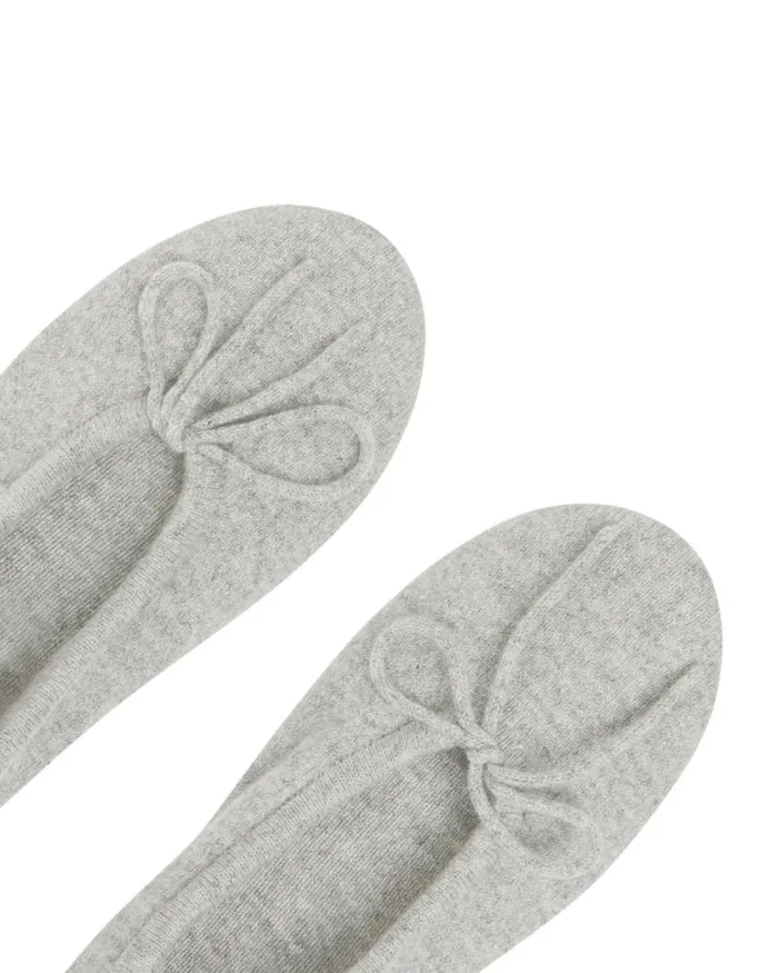 NPeal Slippers and Socks Women Cashmere Slippers Fumo Grey