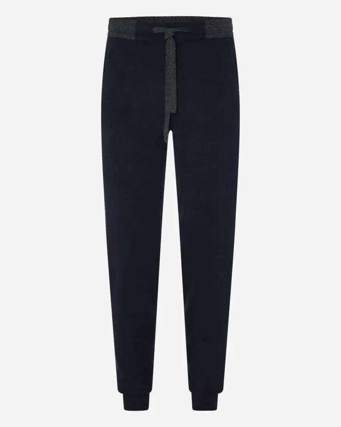 NPeal Trousers Men Brompton Cashmere Jogger Navy Blue