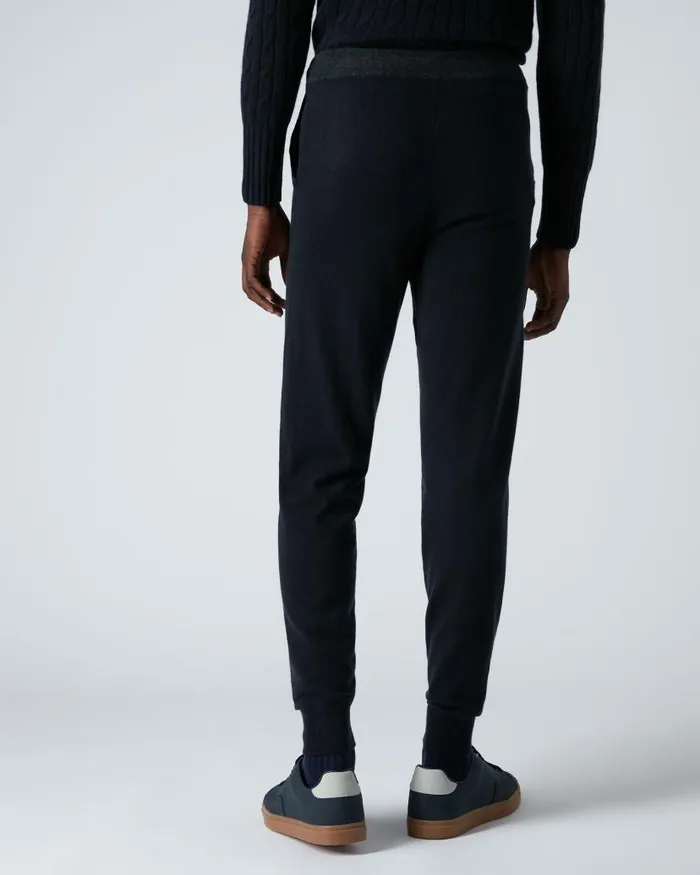 NPeal Trousers Men Brompton Cashmere Jogger Navy Blue