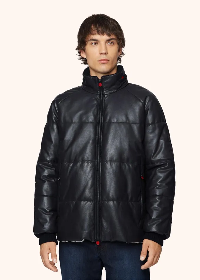 NAPPA LEATHER QUILTED JACKET Men Kiton Outerwear NAPPA LEATHER QUILTED JACKET Men Kiton Outerwear