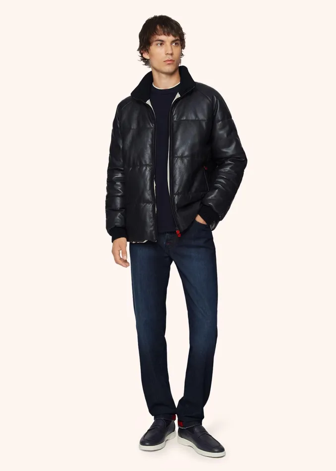 NAPPA LEATHER QUILTED JACKET Men Kiton Outerwear NAPPA LEATHER QUILTED JACKET Men Kiton Outerwear