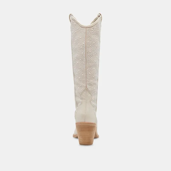 Navene Boots Off White Pearls Women Dolce Vita Boots and Booties