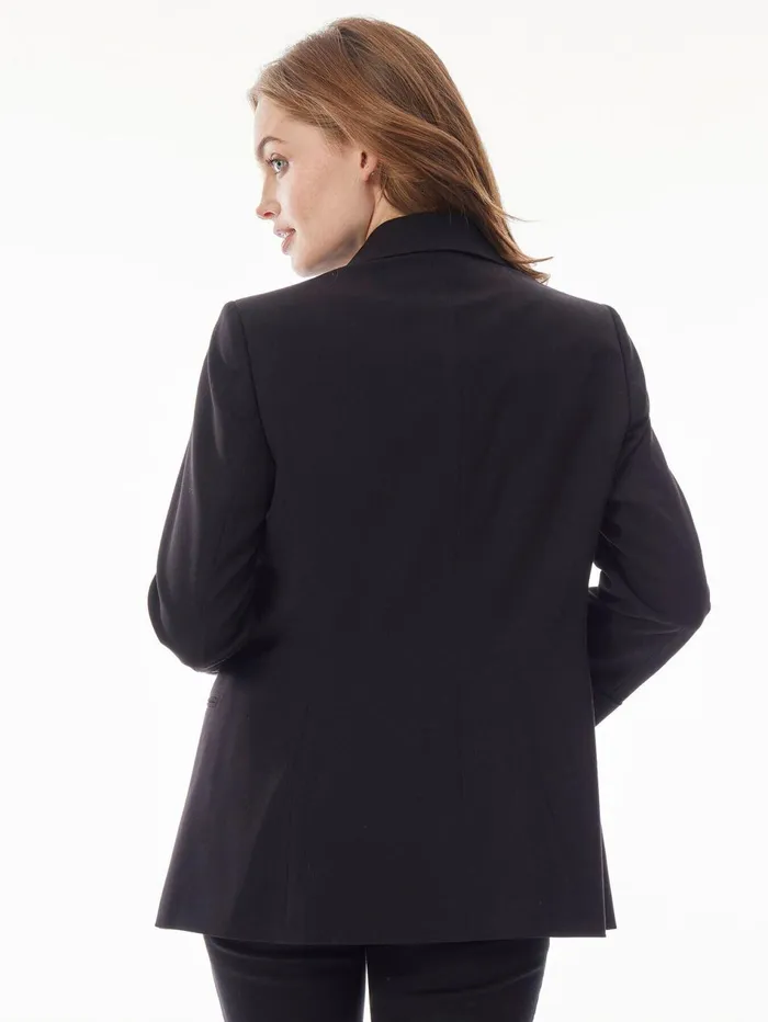 Notch Collar Rolled Cuff Blazer Women Jones New York Suiting Notch Collar Rolled Cuff Blazer Women Jones New York Suiting