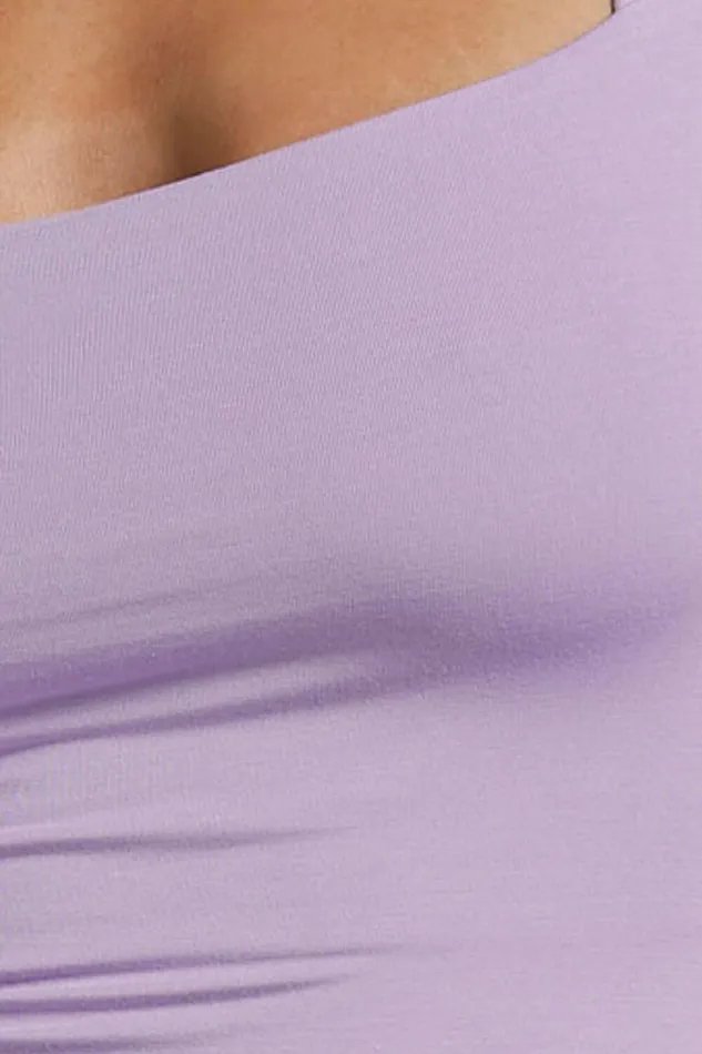 Off My Back Bodysuit 8211 Square Neck Bodysuit In Lilac Women Showpo Basics