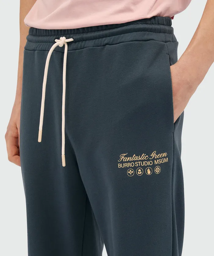 Organic Cotton 034Fantastic Green Burro Studio034 Pants WomenMen MSGM Pants And Shorts