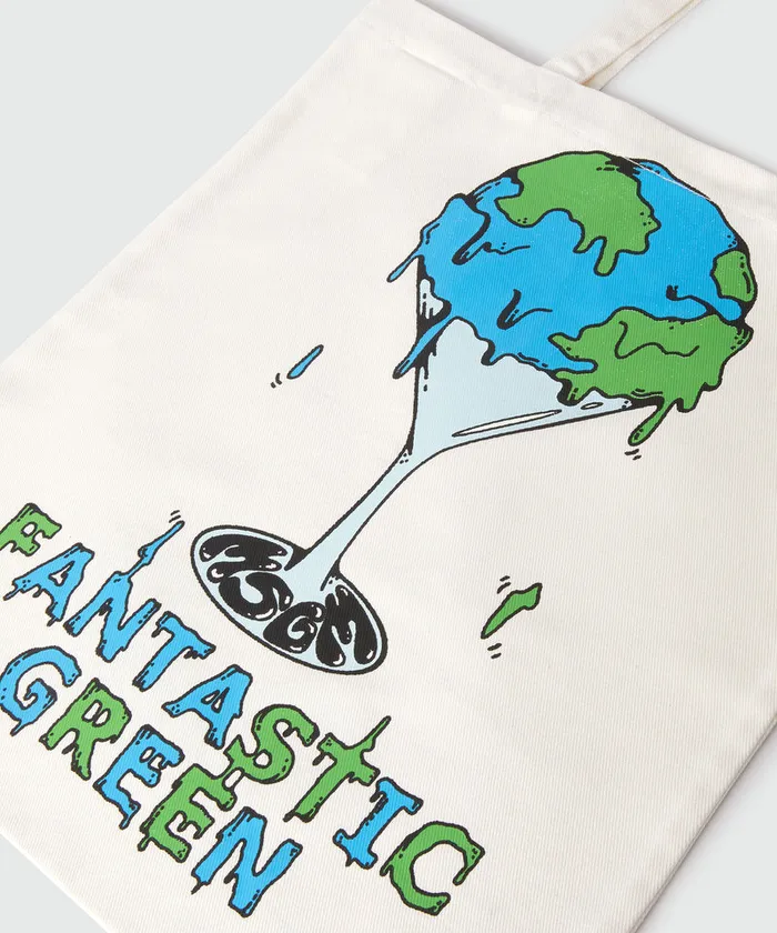 Organic Cotton 034Fantastic Green Burro Studio034 Tote Bag WomenMen MSGM Tote Bags