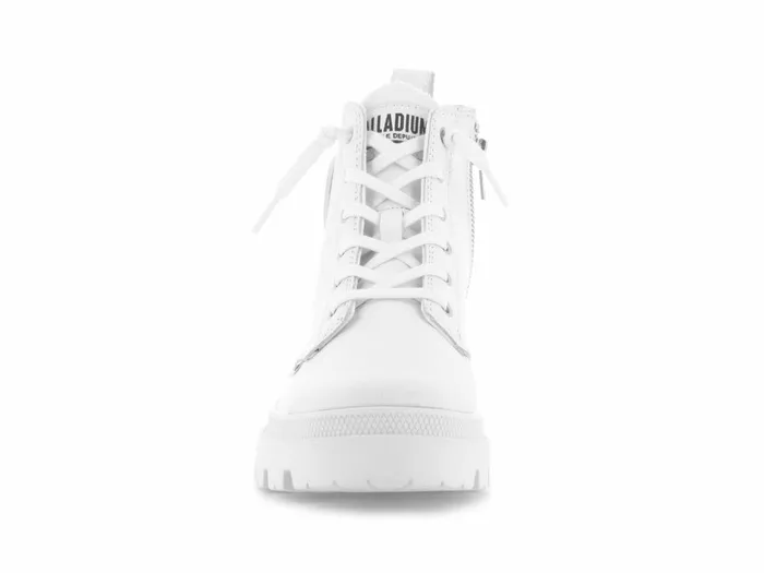 Palladium Pallabase Leather Whiteblack Women Boots