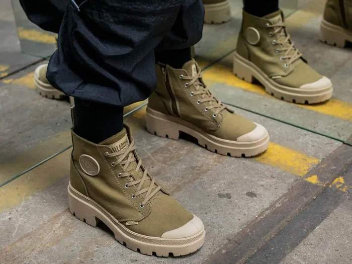 Palladium Pallabase Twill Butternut Women Boots