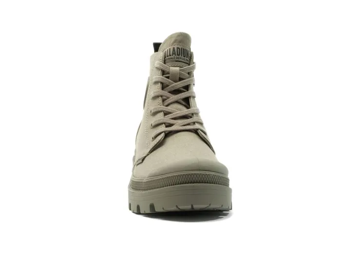 Palladium Pallabase Twill Dusky Green Women Boots