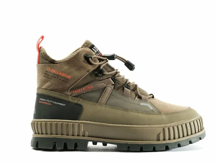 Palladium Pallashock Travel Wp Dusky Green Kids Boots