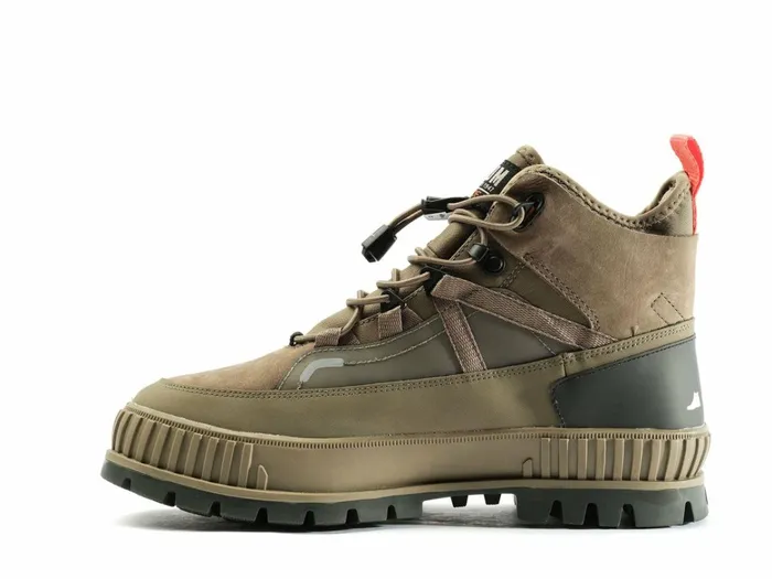 Palladium Pallashock Travel Wp Dusky Green Kids Boots