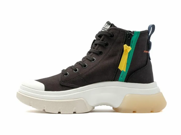 Palladium Pallawave Mid Metro Black Women Boots