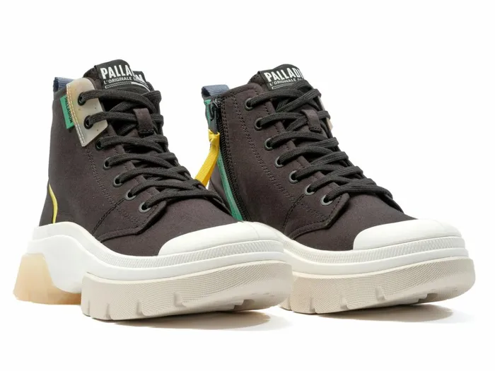 Palladium Pallawave Mid Metro Black Women Boots
