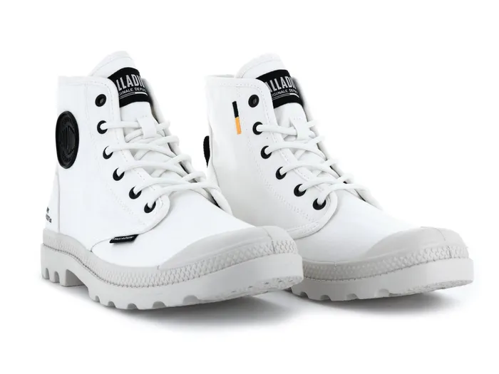 Palladium Pampa Hi Htg Supply Star White Women Boots