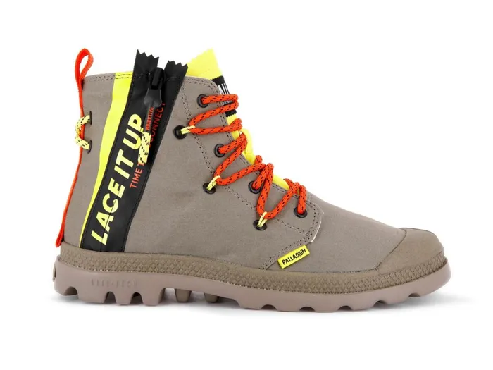 Palladium Pampa Lite Lace It Dusky Green Women Boots