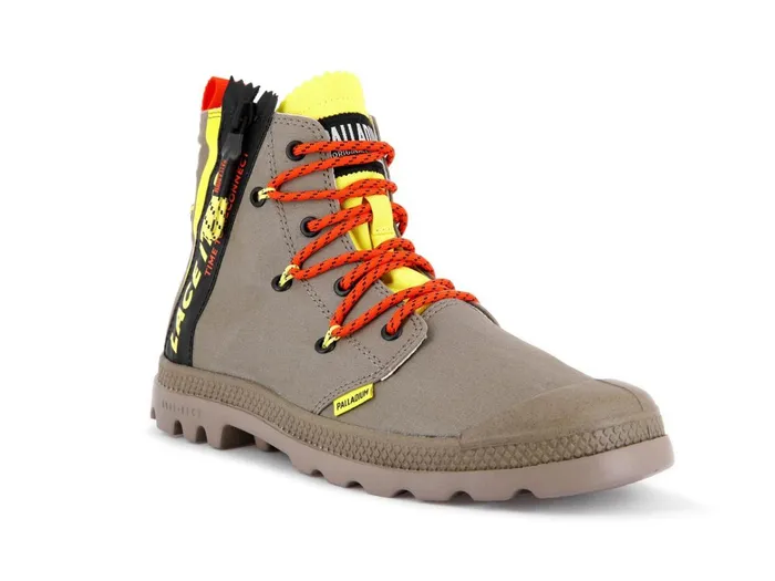Palladium Pampa Lite Lace It Dusky Green Women Boots