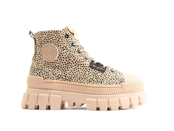 Palladium Revolt Safari Sand Print Women Heel Boots