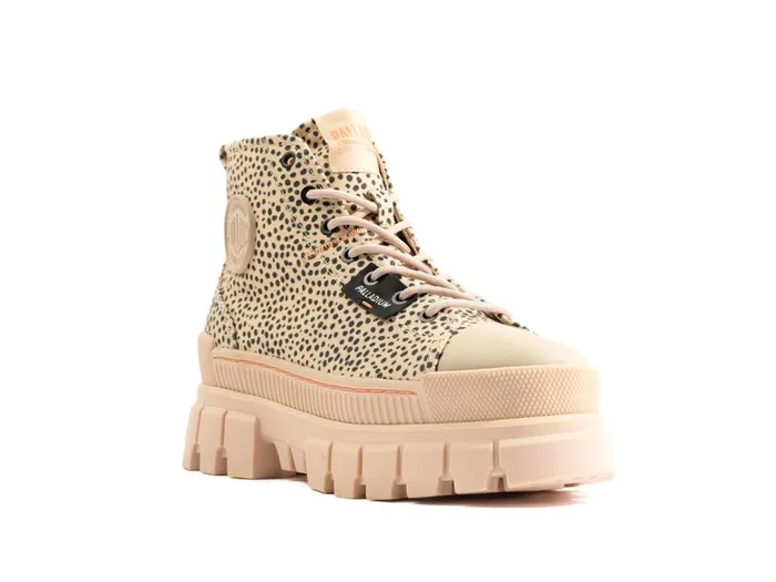 Palladium Revolt Safari Sand Print Women Heel Boots