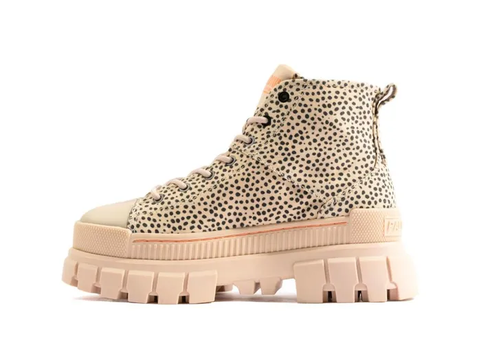 Palladium Revolt Safari Sand Print Women Heel Boots