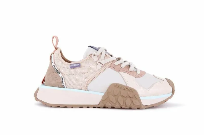 Palladium Troop Runner Ivory Creammoonbean Kids Sneakers