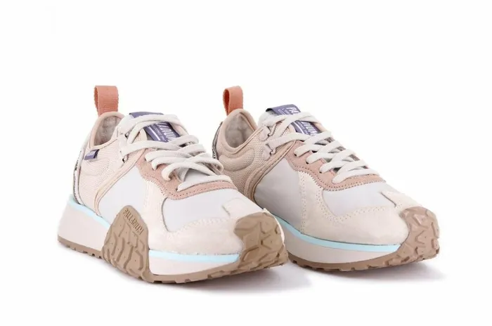 Palladium Troop Runner Ivory Creammoonbean Kids Sneakers