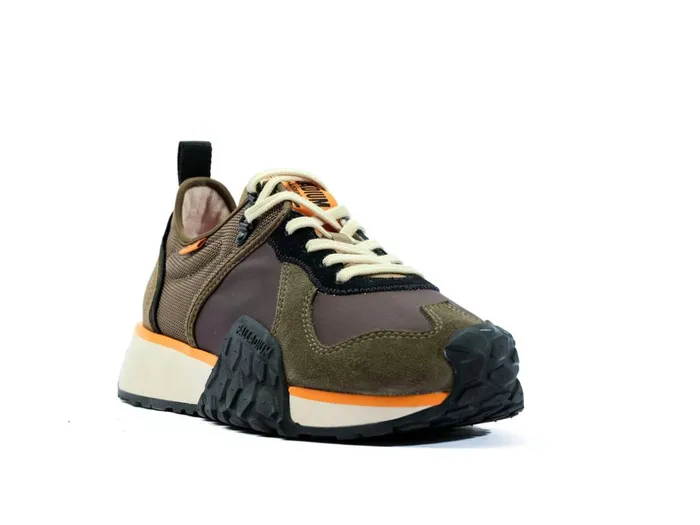 Palladium Troop Runner Olive Nightblack Kids Sneakers