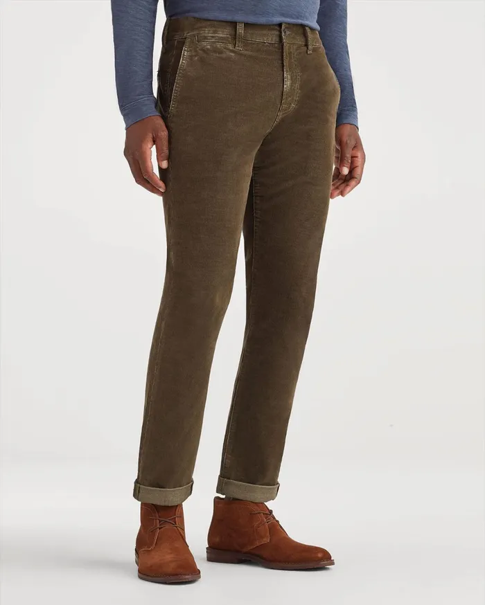Pants Men 7 For All Mankind Corduroy Slim Chino In Fatigue Fatigue