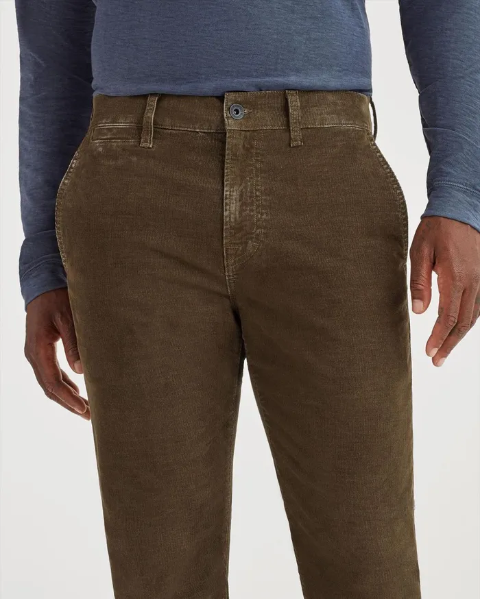 Pants Men 7 For All Mankind Corduroy Slim Chino In Fatigue Fatigue