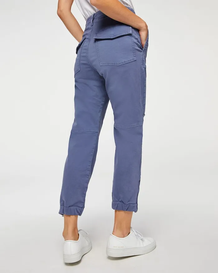 Pants Women 7 For All Mankind Side Zipper Jogger In French Blue French Blue