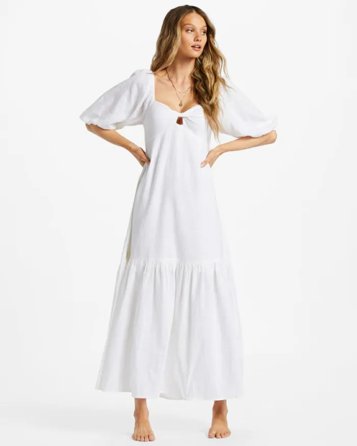 Paradise Cove Maxi Dress Salt Crystal Women Billabong Maxi Dresses