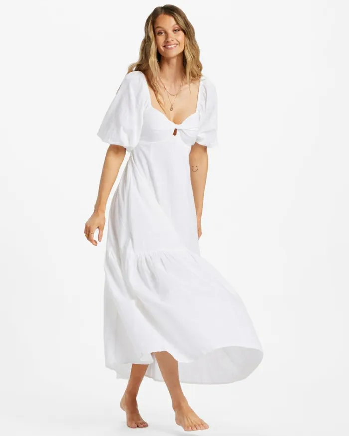 Paradise Cove Maxi Dress Salt Crystal Women Billabong Maxi Dresses