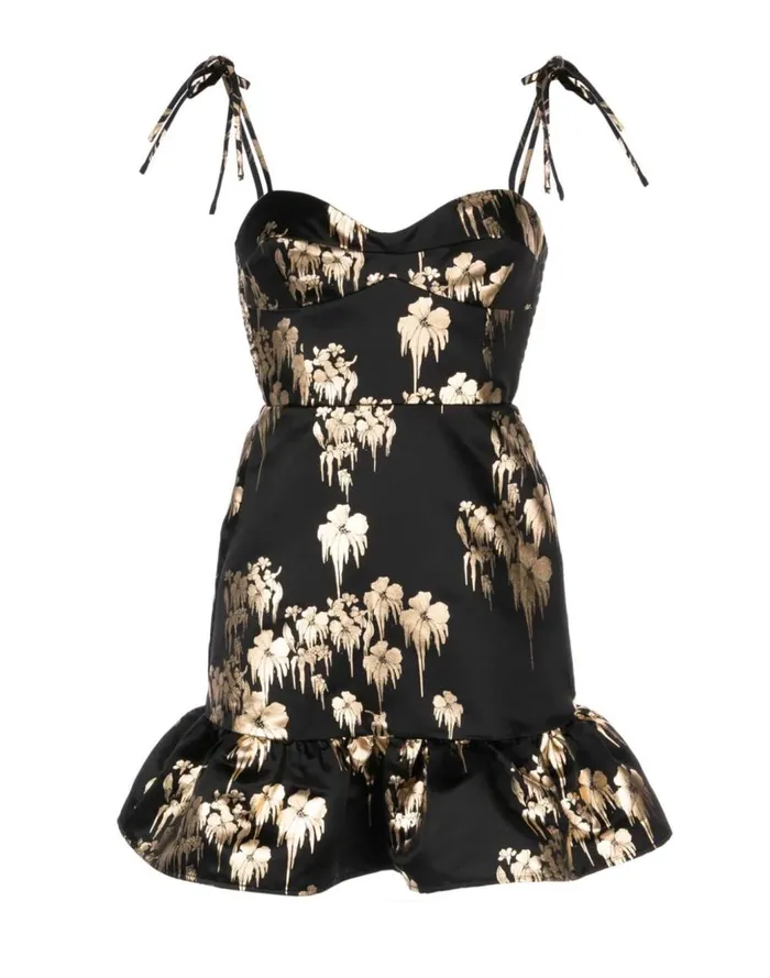 Party Shop Women Cynthia Rowley Dripping In Gold Dress