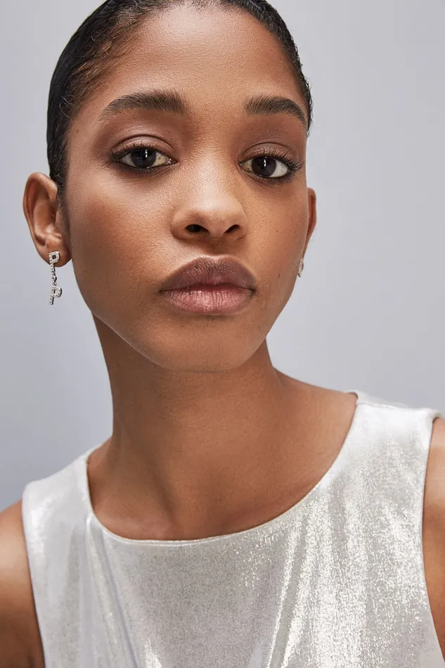 Patrizia Pepe Brass And Glass Earrings Silver Silvercrystal Accessories
