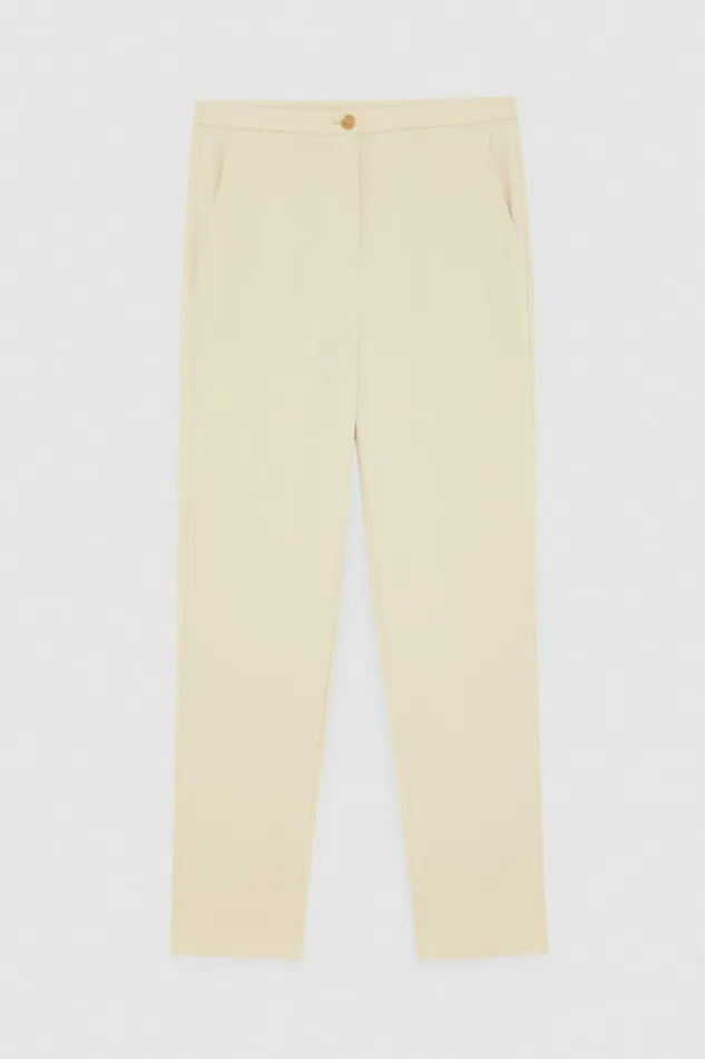 Patrizia Pepe Essential Cigarette Pants Beige Desert Beige Apparel Cigarette