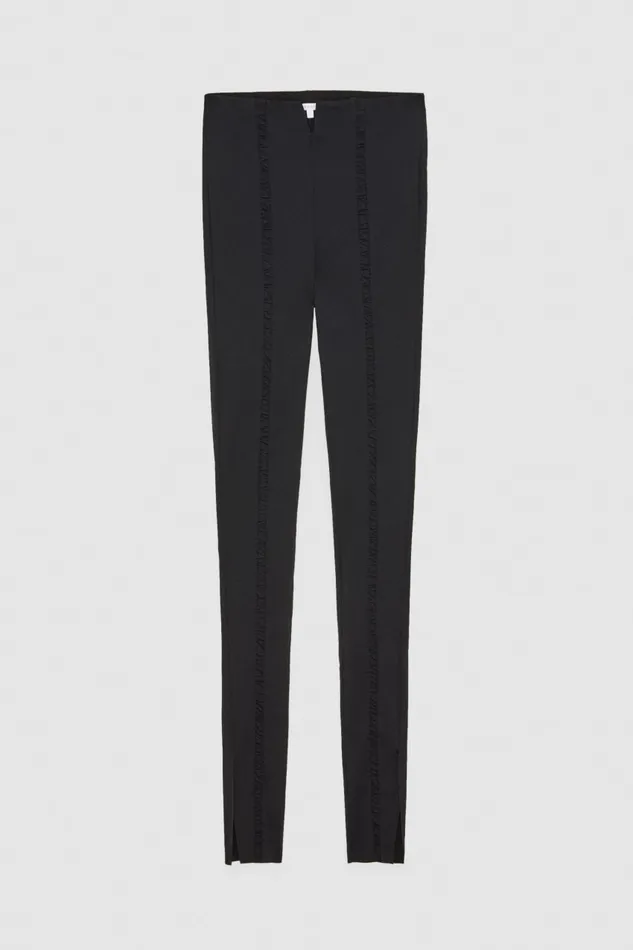 Patrizia Pepe Essential Technical Jersey Leggings Black Nero Apparel Slim and Skinny