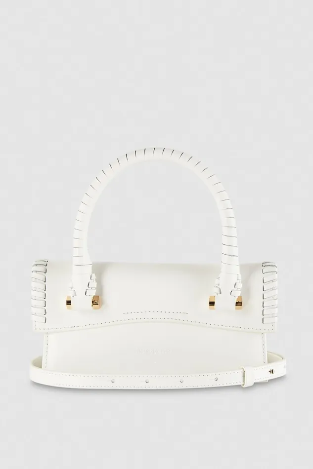 Patrizia Pepe Fly Bamby Handcraft White Bianco Bags Handbags