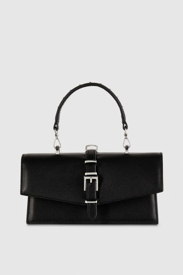 Patrizia Pepe Fly Bamby Metal Black Nero Bags Handbags