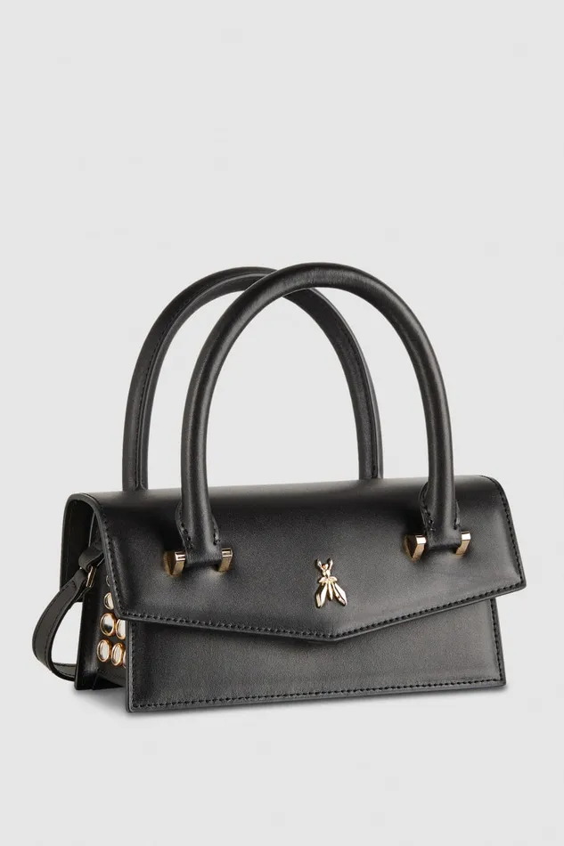 Patrizia Pepe Fly Bamby Mirror Black Nero Bags Handbags