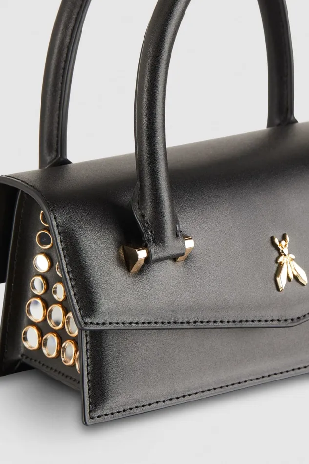 Patrizia Pepe Fly Bamby Mirror Black Nero Bags Handbags
