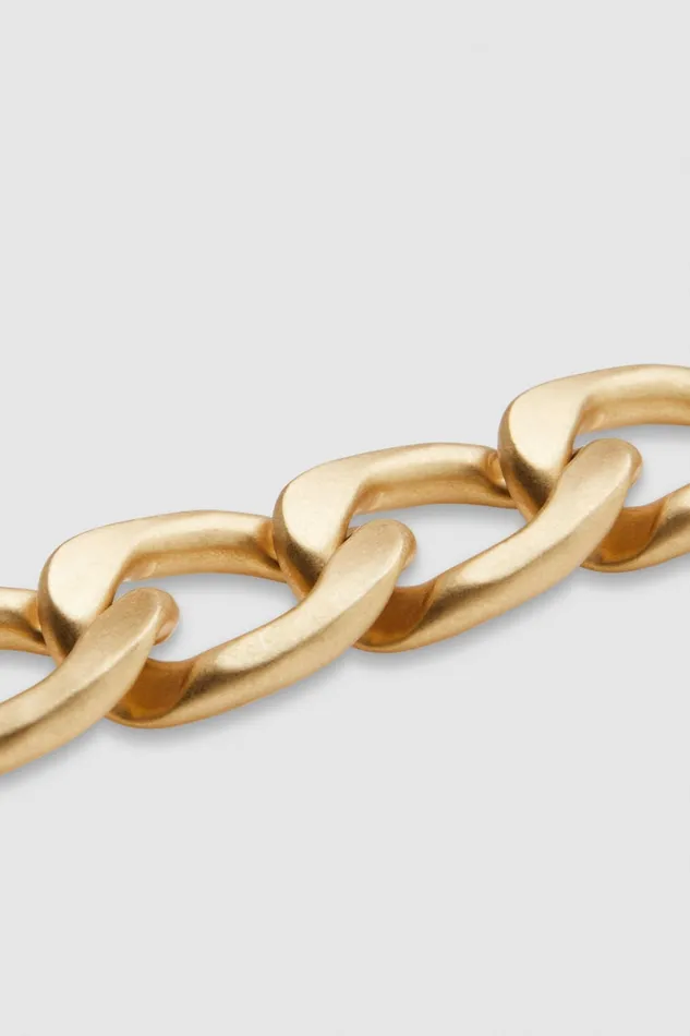 Patrizia Pepe Gold Maxi Chain Bracelet Antique Gold Accessories