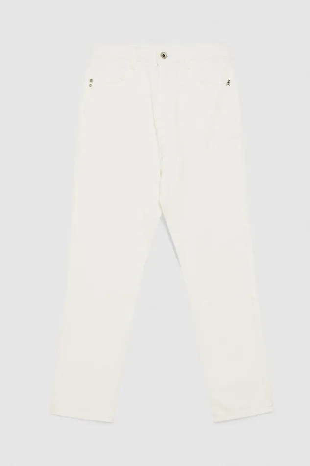 Patrizia Pepe Highwaisted Denim Pants White Bianco Apparel Jeans