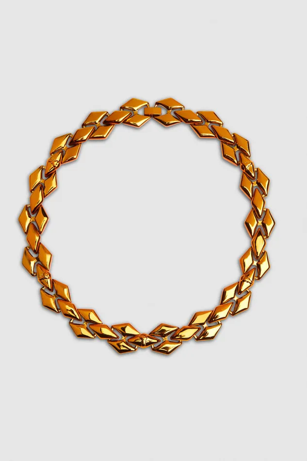 Patrizia Pepe Necklace With Personalized Links And Micro Fly Orange Shiny Orange Accessories
