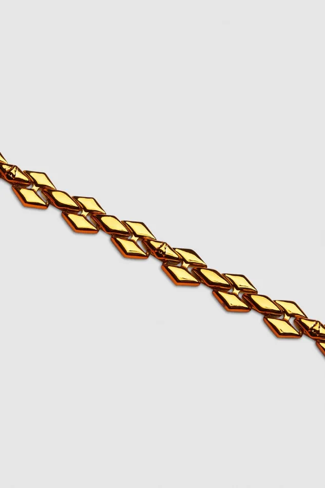 Patrizia Pepe Necklace With Personalized Links And Micro Fly Orange Shiny Orange Accessories