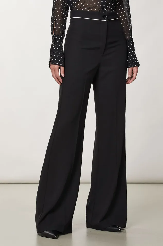 Patrizia Pepe Palazzo Pants Black Nero Apparel Palazzo
