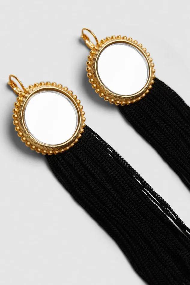 Patrizia Pepe Pendant Earrings Gold Antique Gold Accessories