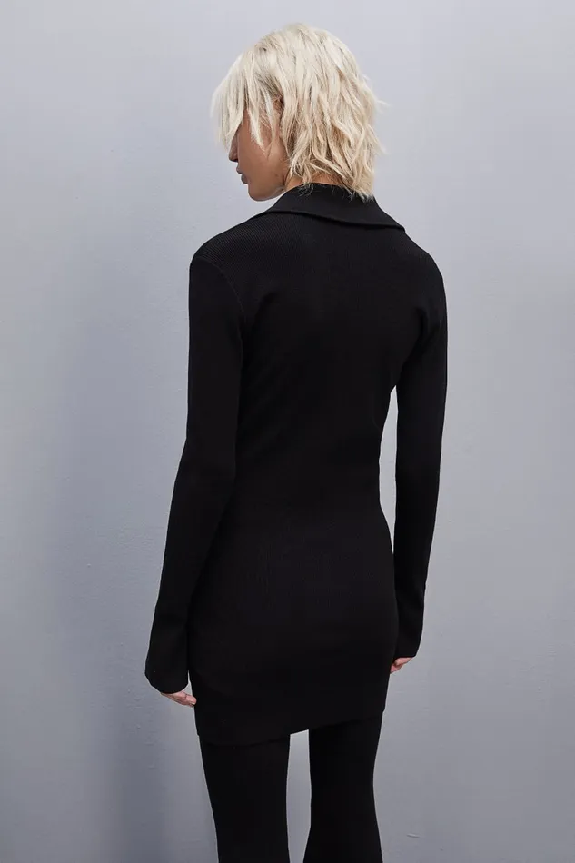 Patrizia Pepe Slim Viscose Blend Cardigan Black Nero Apparel Cardigans