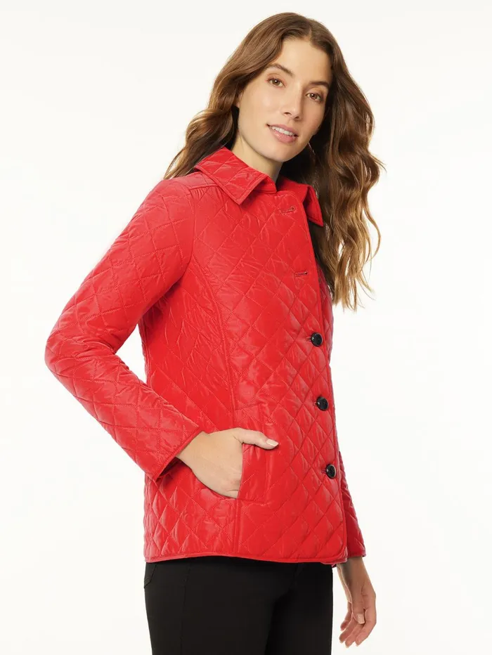 Petite FiveButton Quilted Jacket Women Jones New York Petite Outerwear Petite FiveButton Quilted Jacket Women Jones New York Petite Outerwear